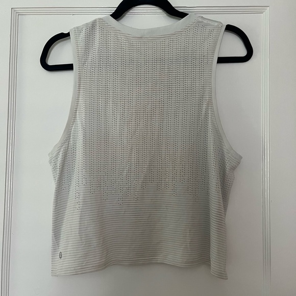 Lululemon white running tank top - Picture 2 of 2